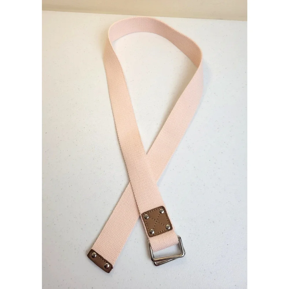 Pink Canvas Adjustable Strap Sport Webbing Woven Golf Belt Women's Size 42 - Picture 1 of 5